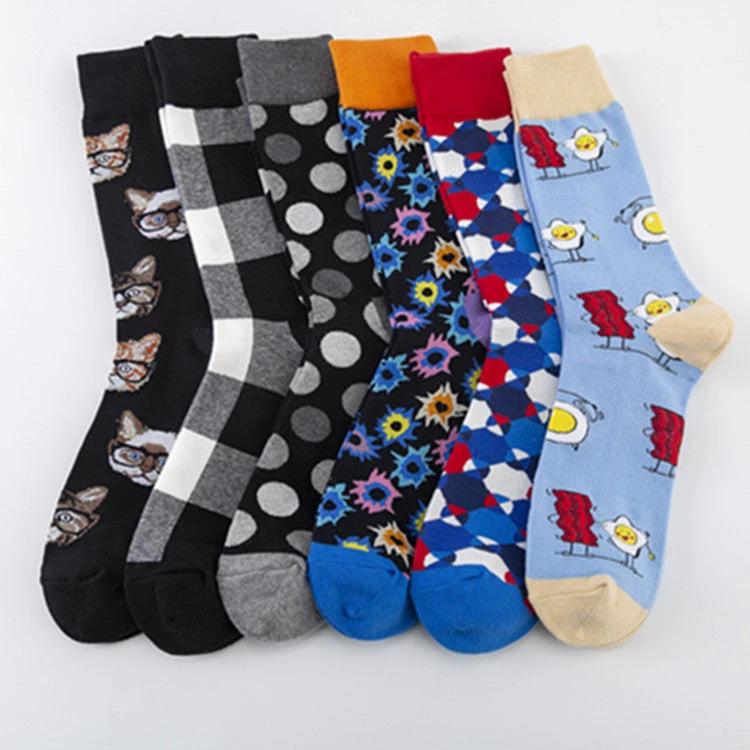 Men's Colorful Trendy Series Socks by GJG Denim