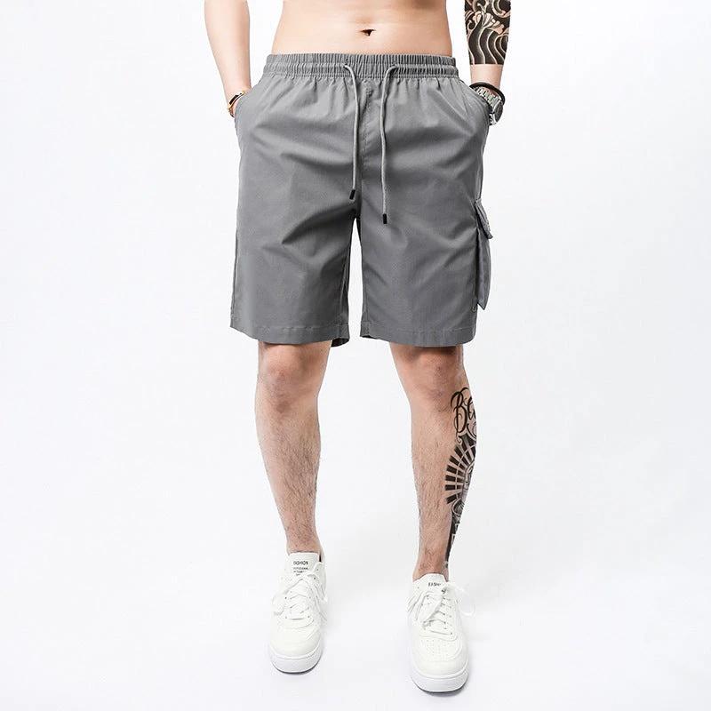 Plus Size Workwear Shorts Men's Sports Casual Shorts by GJG Denim