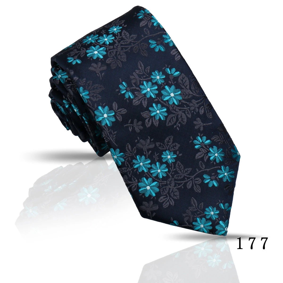 Men's Casual Polyester Jacquard Ties by GJG Denim