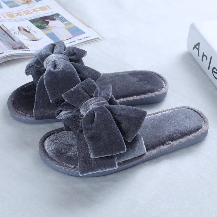 plush slippers by GJG Denim