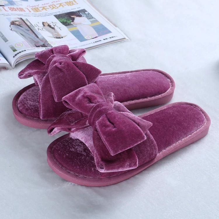 plush slippers by GJG Denim