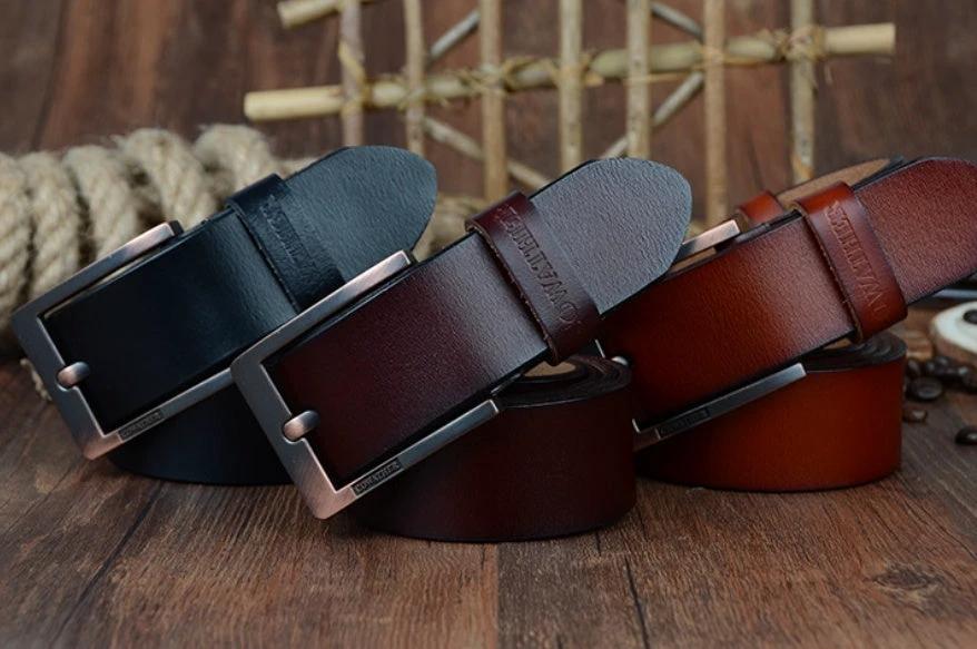Men's Leather Belt by GJG Denim