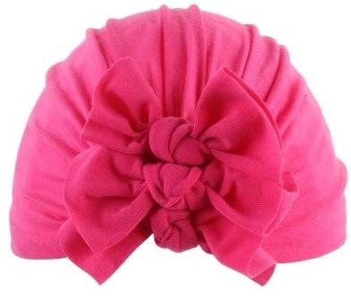 Pleated bowknot baby hat by GJG Denim