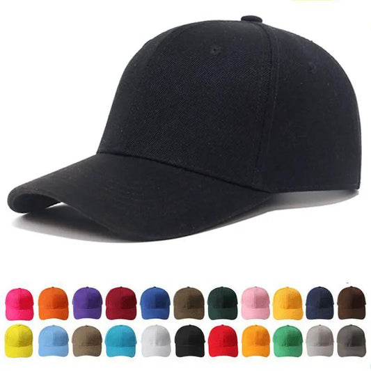 Solid Color Baseball Cap For Men by GJG Denim