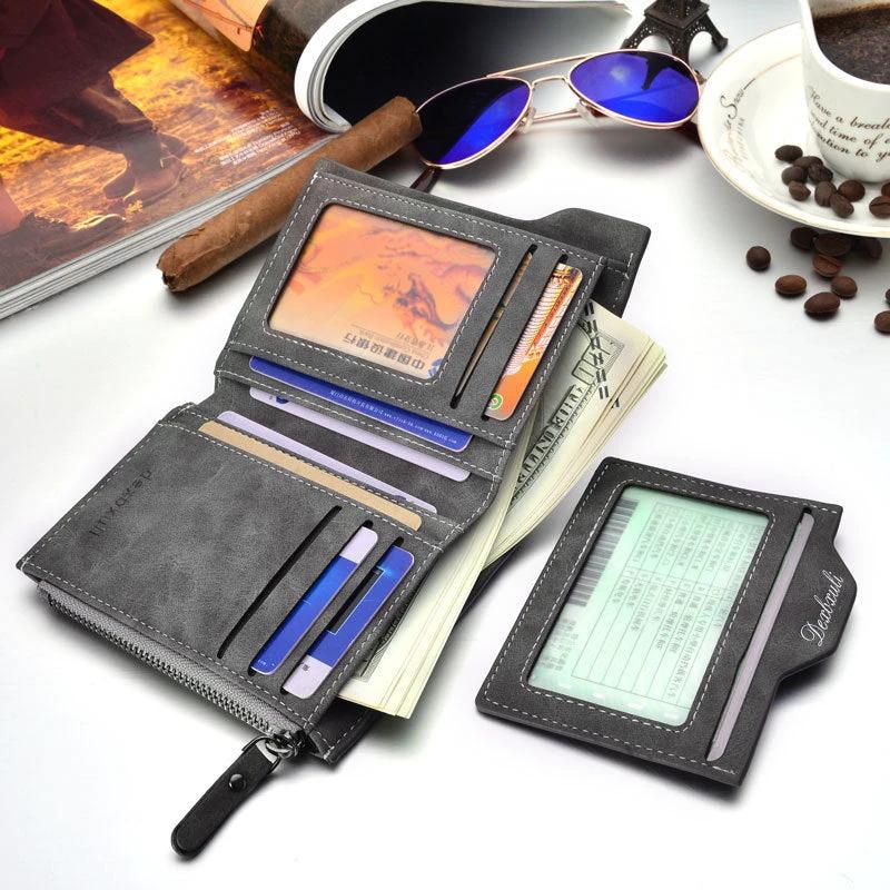 Men's Short Multifunctional Wallet by GJG Denim