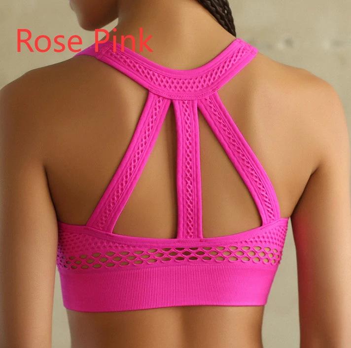 Push Up Sports Bra High Impact Running Padded Women Sexy Seamless Brassiere Sport Bra Top For Yoga Fitness Workout Active Wear by GJG Denim