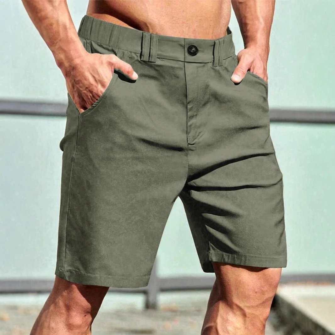 Men's Casual Straight Shorts by GJG Denim