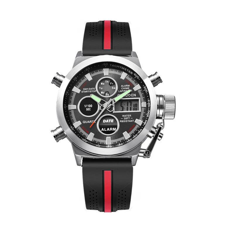 Men's Fashion Belt Multi-functional Watch by GJG Denim