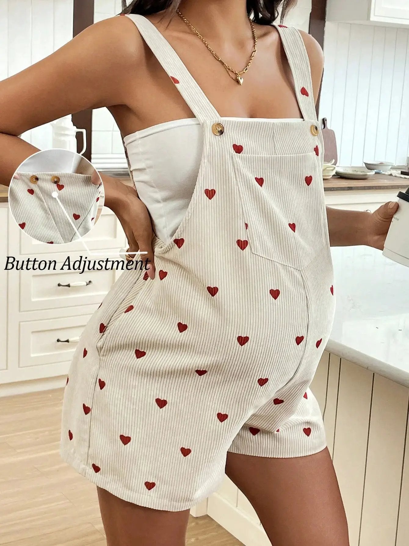 New Style Casual Printed Maternity Jumpsuit by GJG Denim