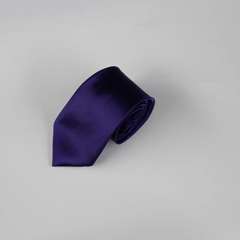 Men's 8cm Plain Suit Tie by GJG Denim