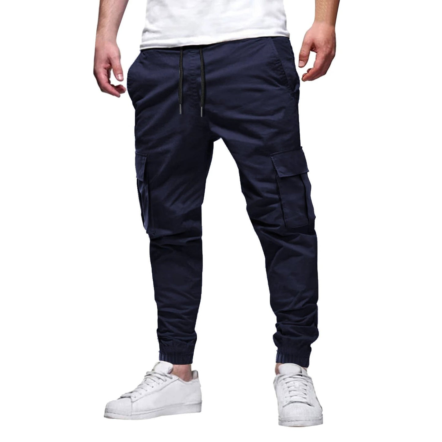 Men's Multi-pocket Drawstring Leisure Pants by GJG Denim