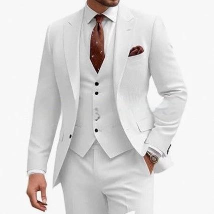 Men's Casual Business/Wedding Three-piece Suit by GJG Denim