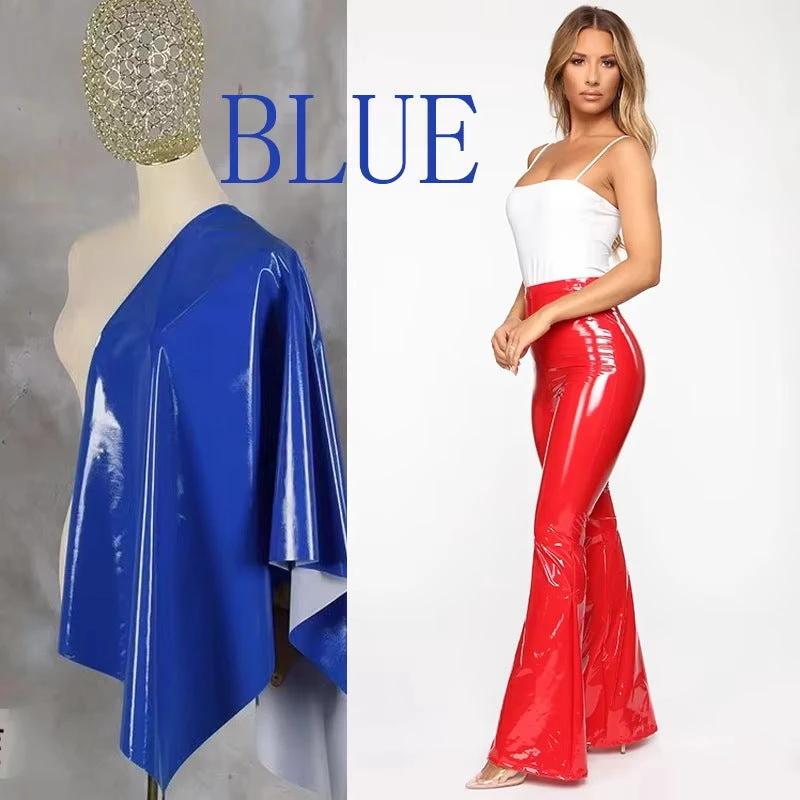 Leather High-waist Flared Pants Womens Fashion, Shiny Finish by GJG Denim