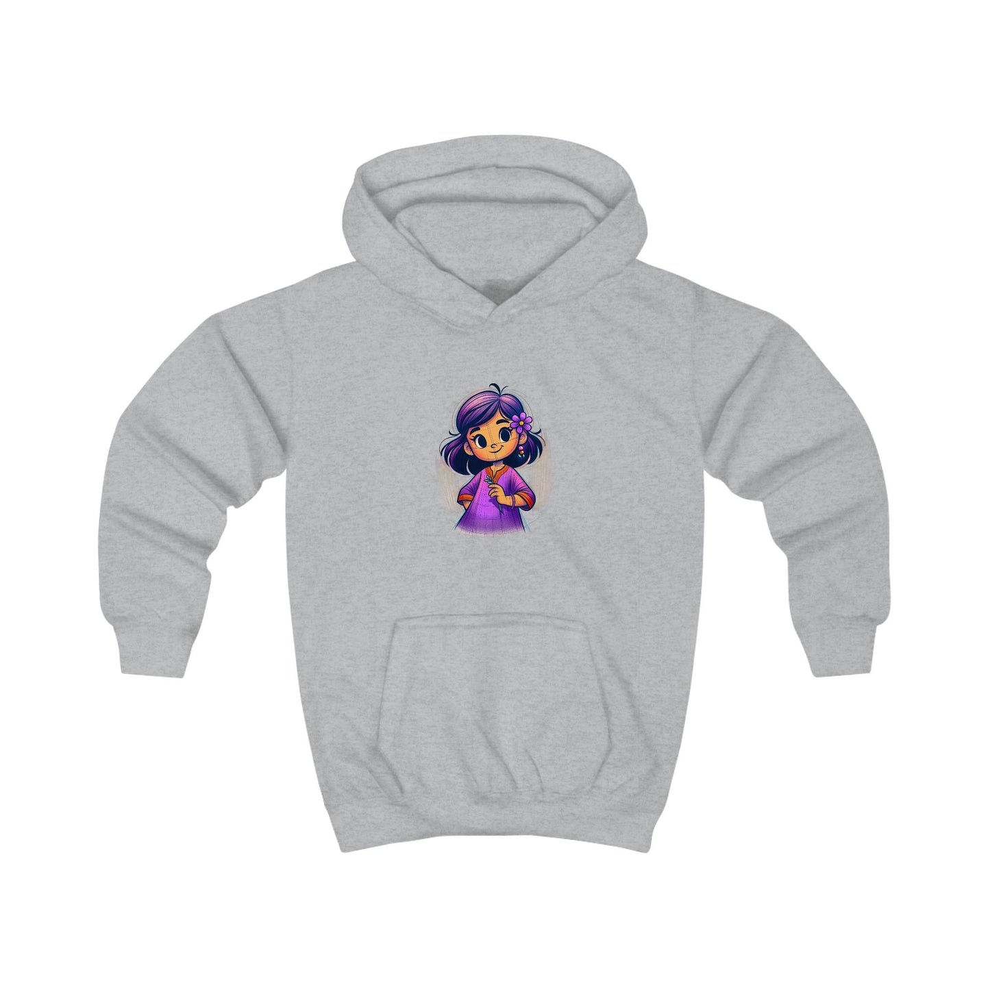 Cute Kids Hoodie with Adorable Character Design by Printify
