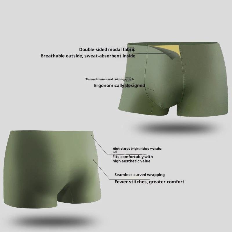 Men's Thin Seamless Boxer Shorts by GJG Denim