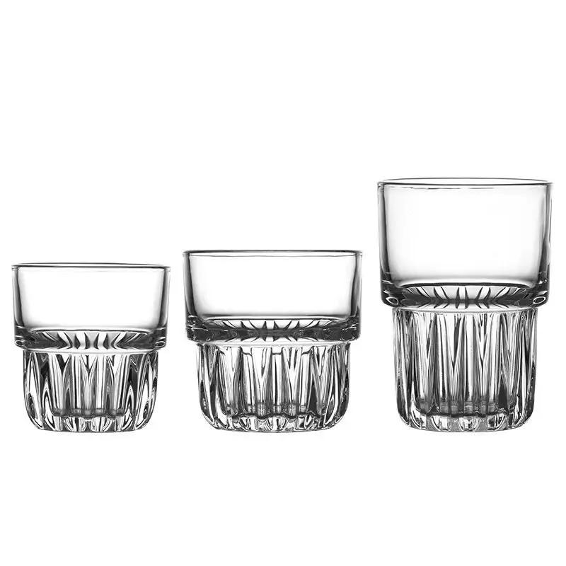 Creative Engraved Glass Classical Cup Thickened Drinkware by GJG Denim