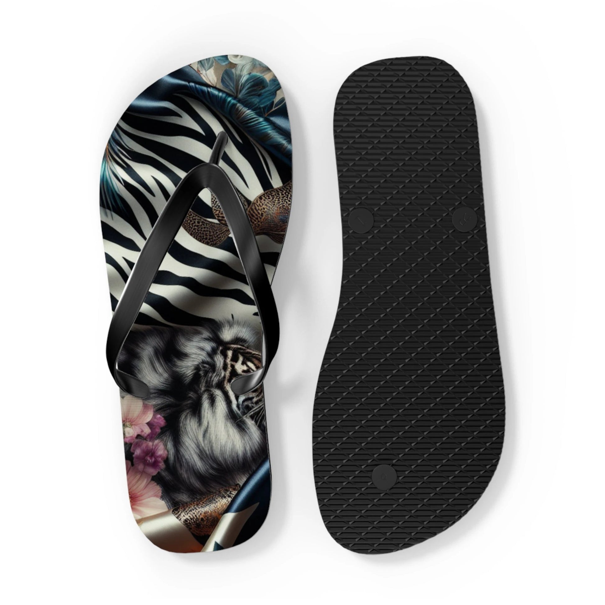 Boho Chic Flip Flops - Trendy Summer Footwear for Beach Days, Pool Parties, Casual Outings, Vacation Essentials, Gift for Her by Printify