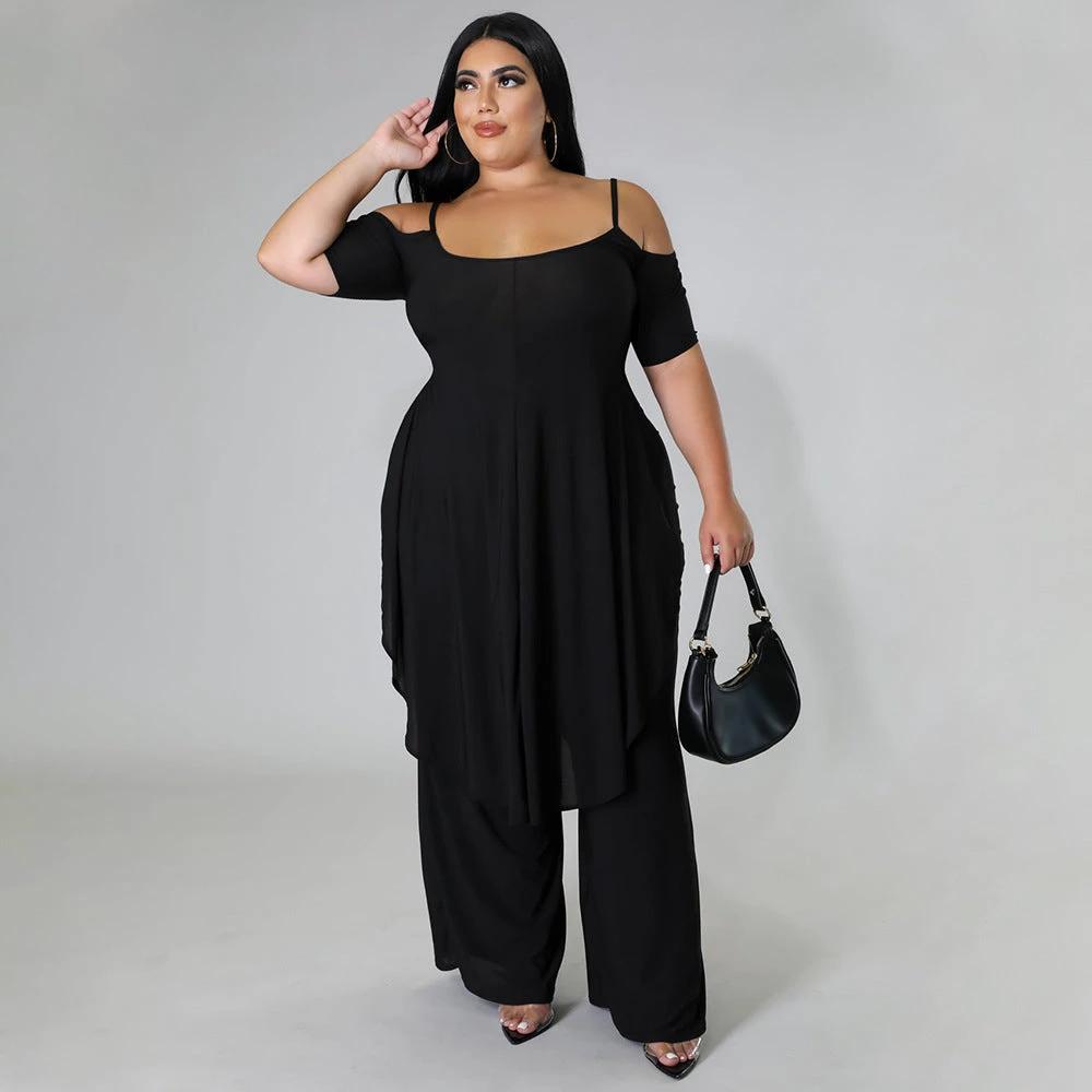 Arrival Solid-color Sexy Camisole Two-piece Set by GJG Denim