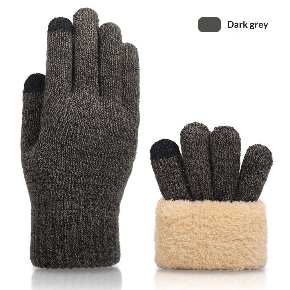 Fall And Winter Touchscreen Gloves For Men With Fleece Lining by GJG Denim