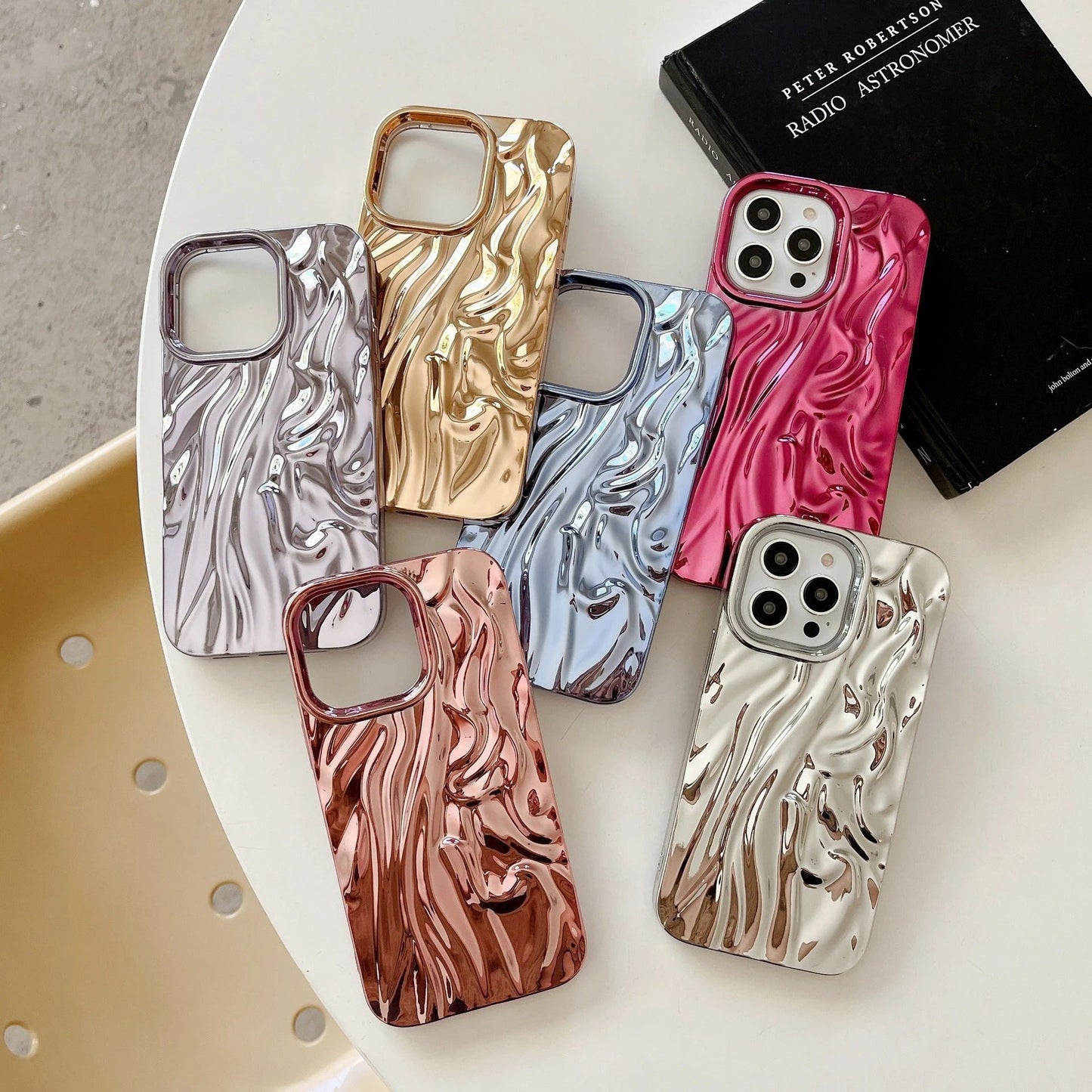 Three-dimensional Pleated Pattern Soft Phone Case by GJG Denim