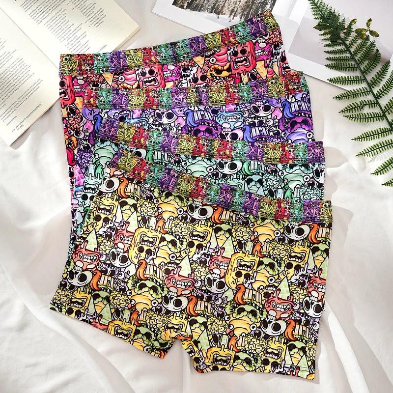 Men's Printed Skull Breathable Boxers by GJG Denim