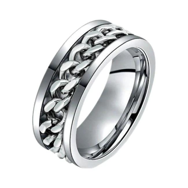 Men's Chain Style Ring by GJG Denim