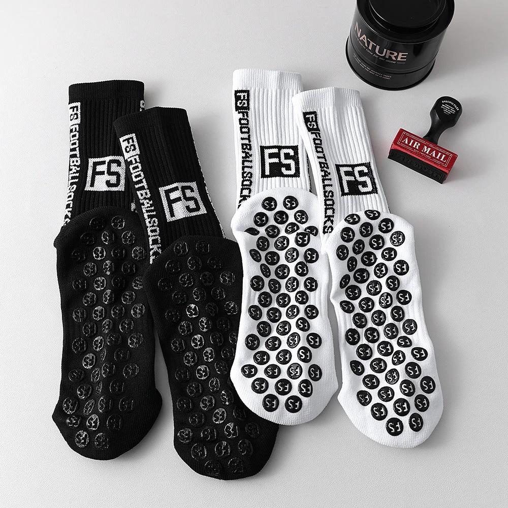 Men's Sports Socks With Nylon Dot Adhesive For Anti-slip Grip by GJG Denim