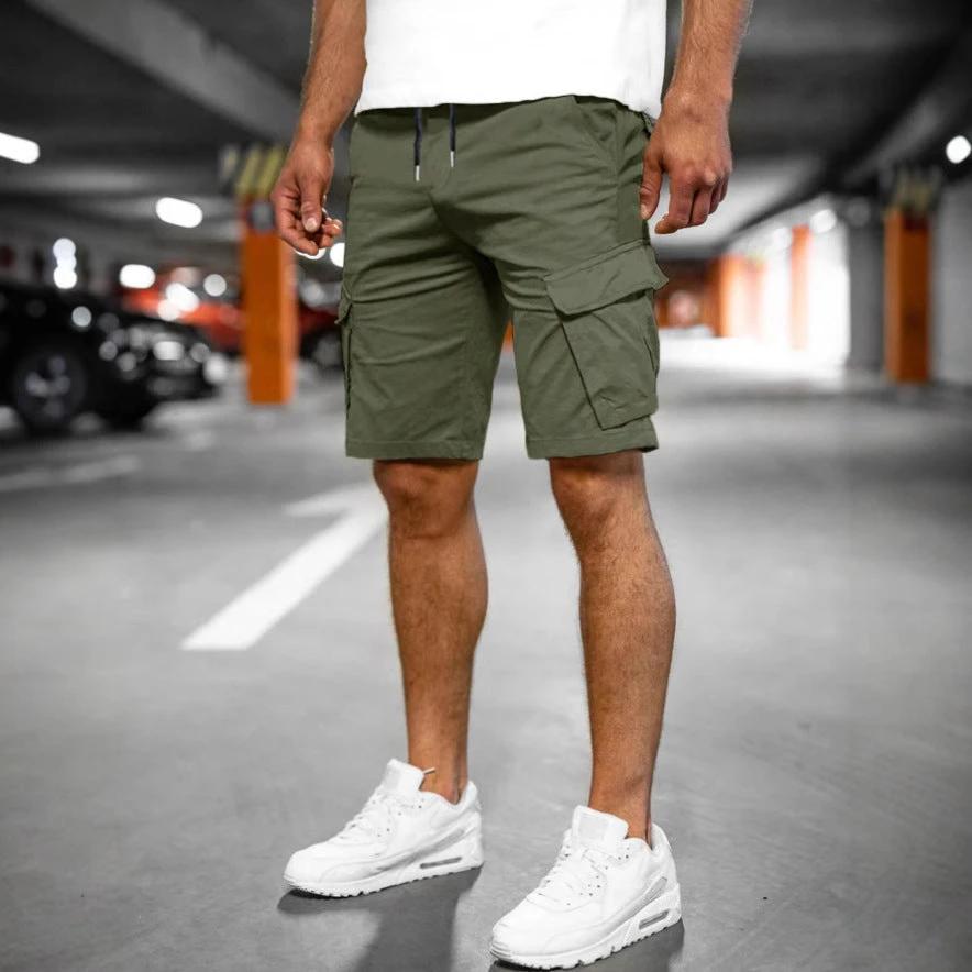 Fashion Personality Men's New Woven Five-point Pants by GJG Denim