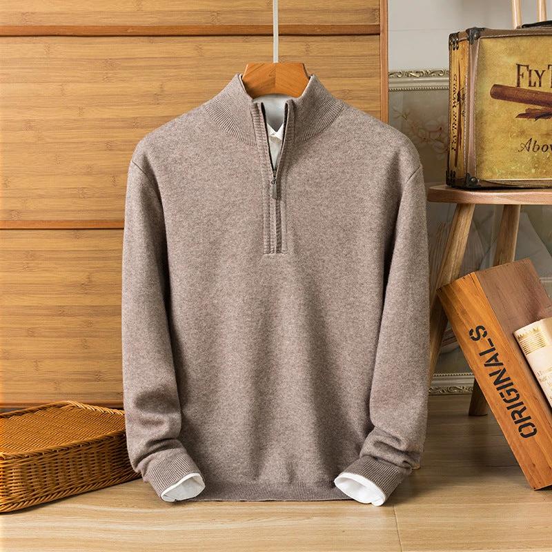 Men's Knitwear Long Sleeve Thickened Sweater by GJG Denim
