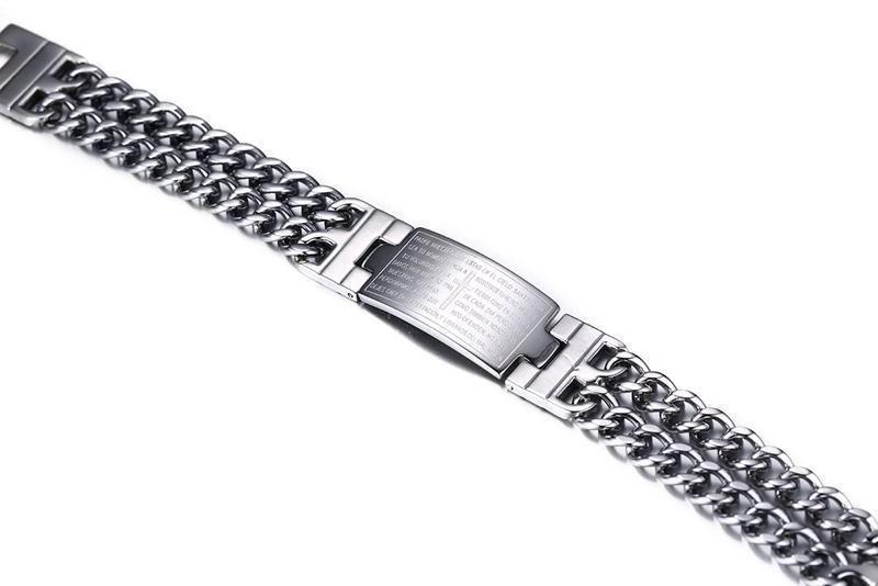 Cross Scripture Men's Bracelet by GJG Denim