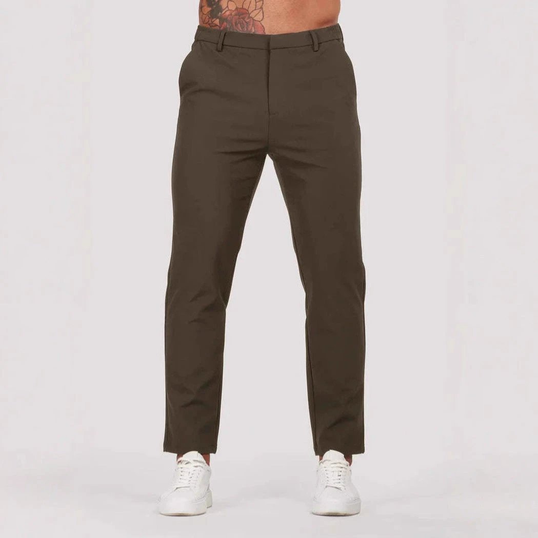 Solid Color Business Casual Men's Pants by GJG Denim