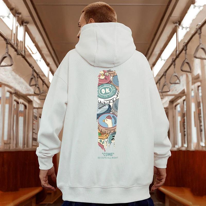 Men's Loose Hooded Sweater by GJG Denim