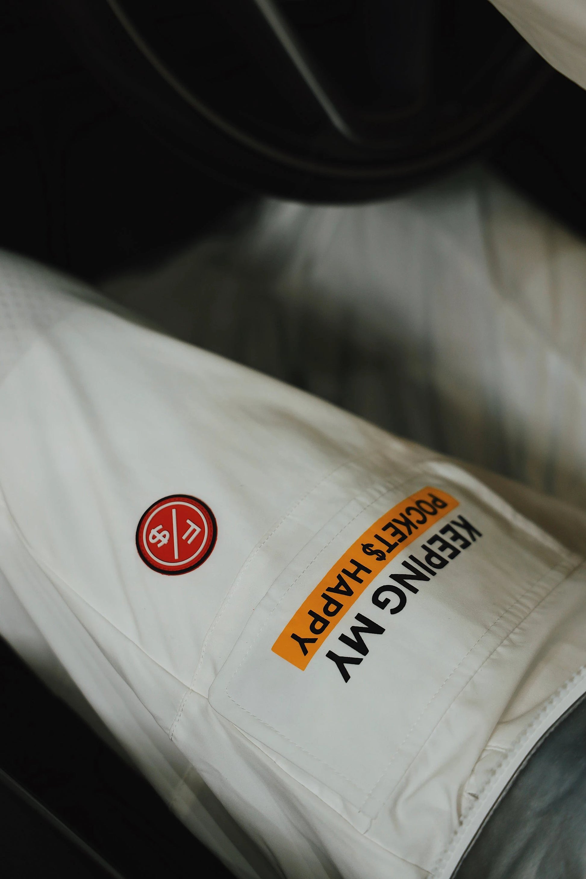 Happy Pockets Jogger (White) by Fly Supply Co