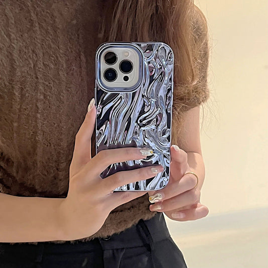 Three-dimensional Pleated Pattern Soft Phone Case by GJG Denim