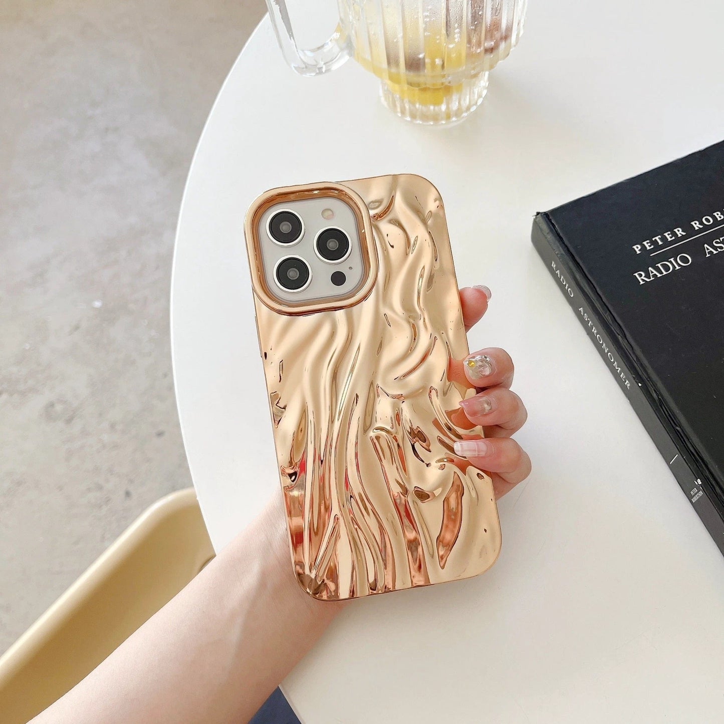 Three-dimensional Pleated Pattern Soft Phone Case by GJG Denim