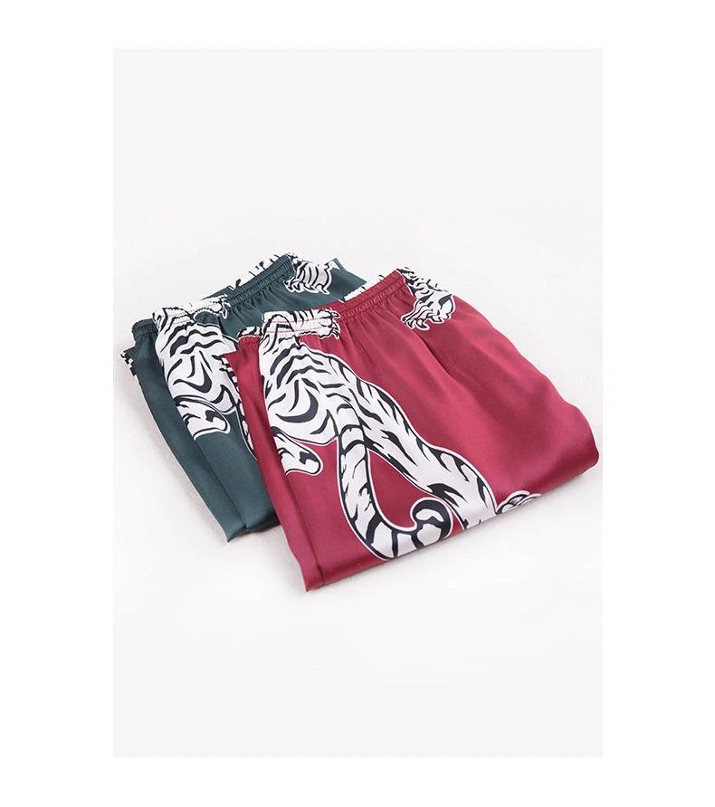 Men's Printed Silk Sleepwear Bottoms by GJG Denim