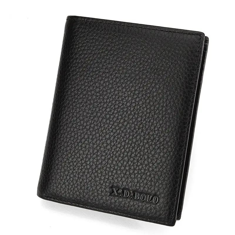 Men's Ultra-thin First Layer Cowhide Short Wallet by GJG Denim