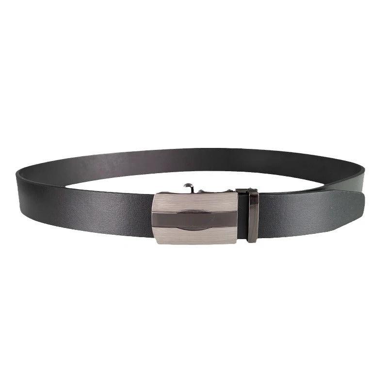 Men's Classic Casual Business All-match Automatic Buckle Belts by GJG Denim