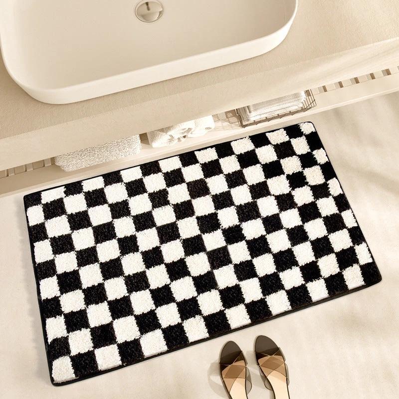 Simple Bathroom Absorbent Anti-slip Mat by GJG Denim