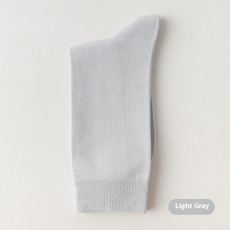 Men's Mid-calf Pure Cotton Business Socks by GJG Denim