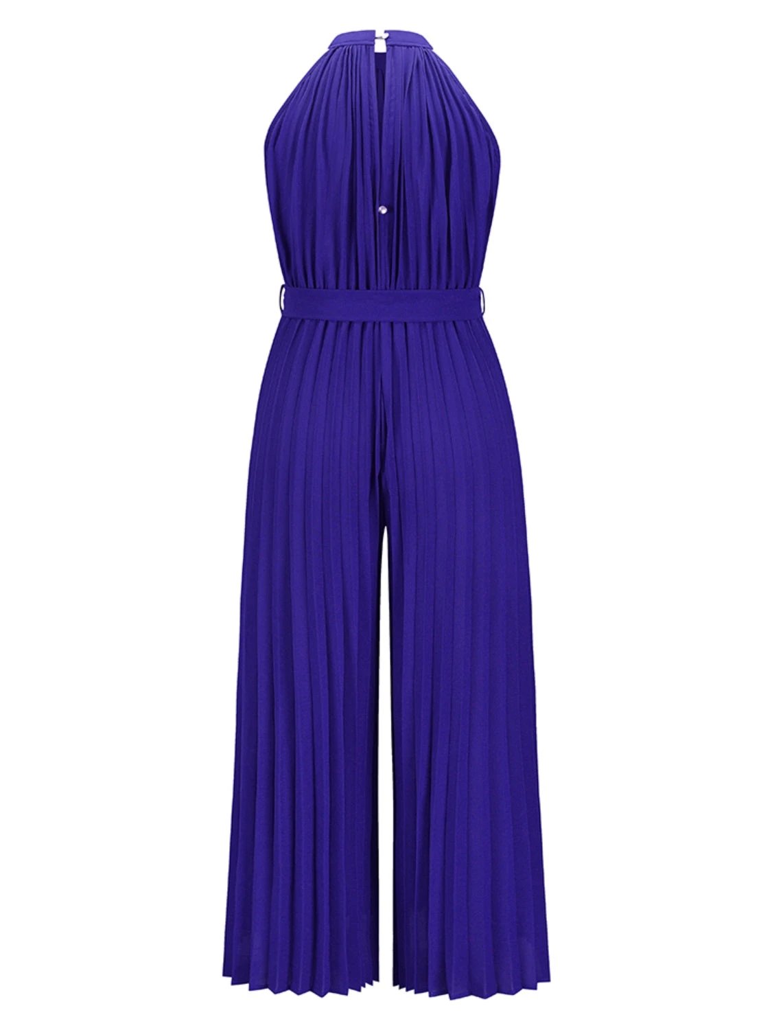 Cutout Tied Pleated Sleeveless Jumpsuit by Lady Ros
