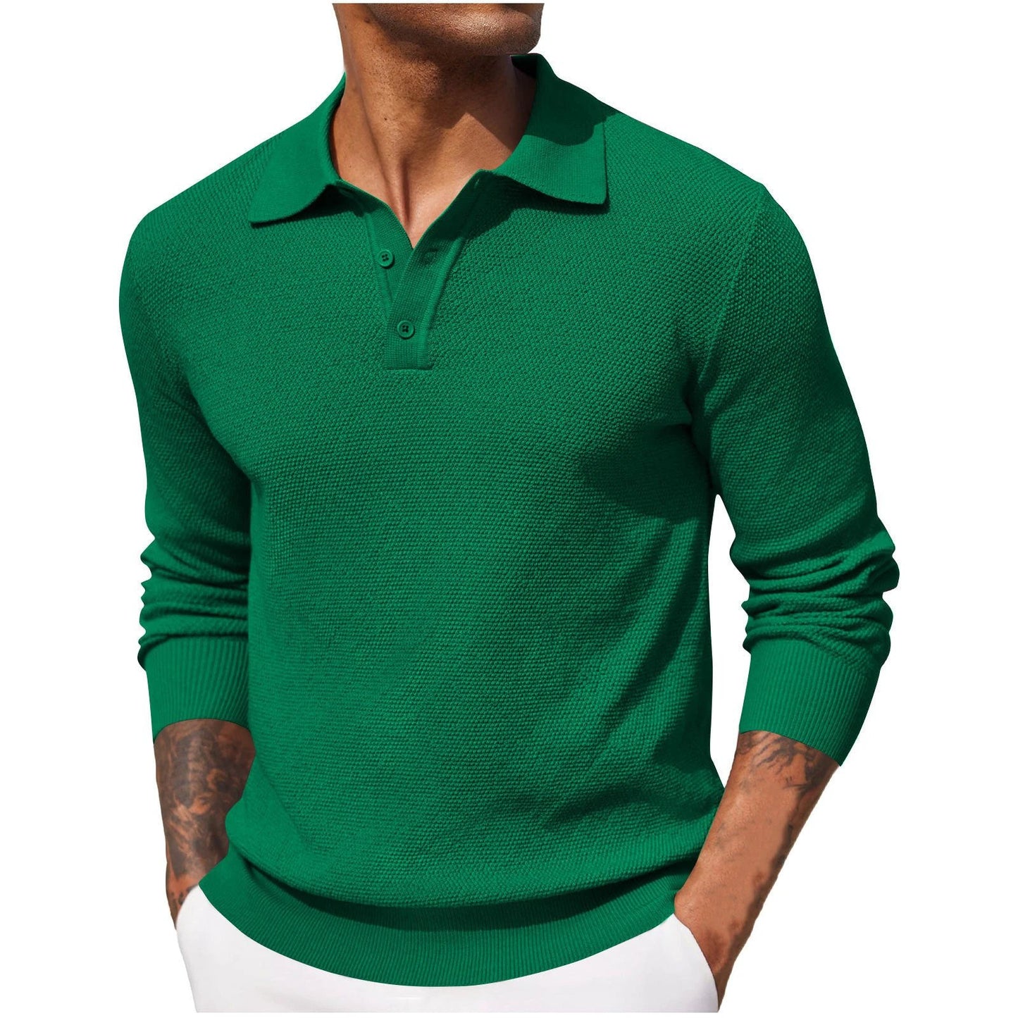 Men's Casual Long Sleeve Shirt by GJG Denim