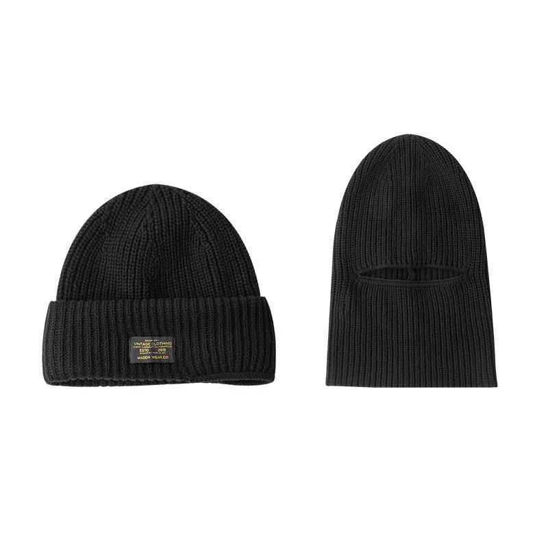 Vintage Knitted Melon Skin Warm Beanie by GJG Denim