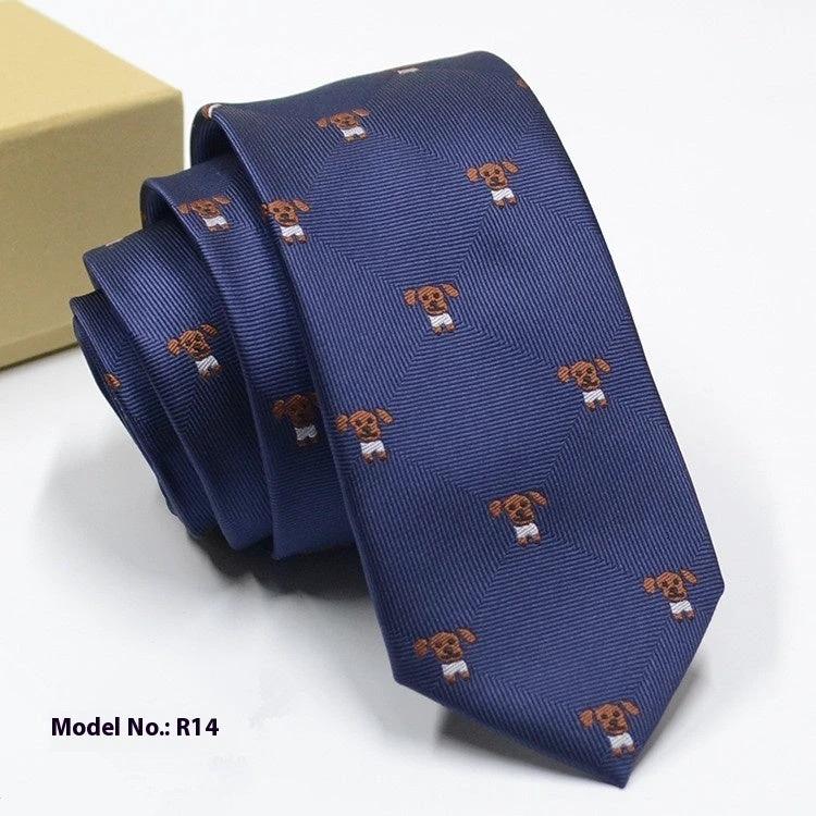 Men's Fashion Exquisite Jacquard Tie by GJG Denim
