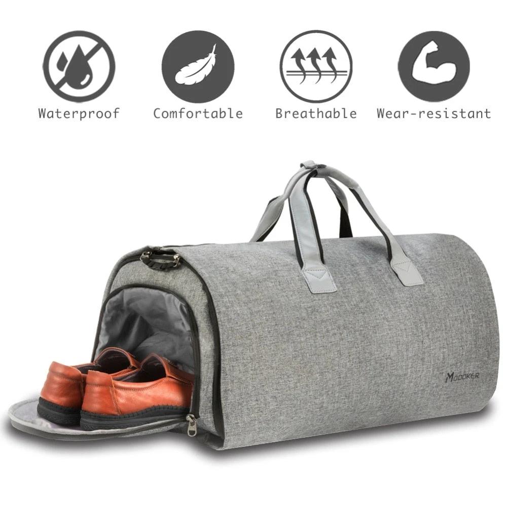 Travel Garment Bag with Shoulder Strap For Men by GJG Denim