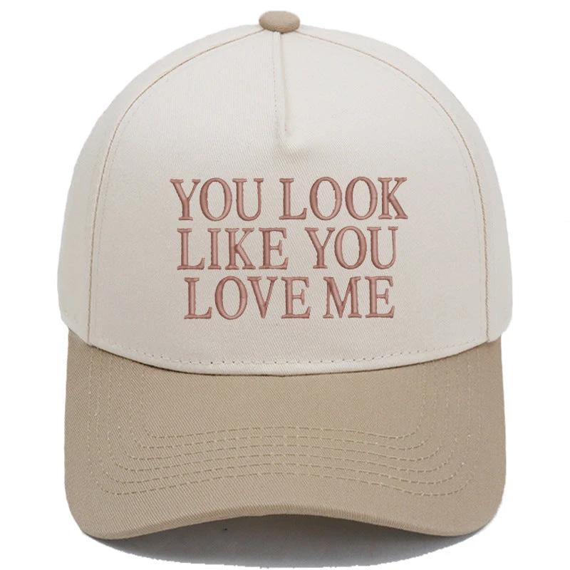 Embroidered Color-Block Casual Baseball Cap For Men by GJG Denim