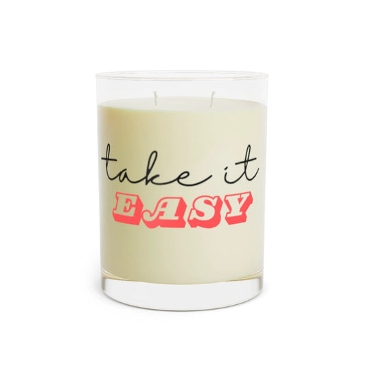 Take It Easy Scented Candle - Relaxing 11oz Aromatherapy by Printify