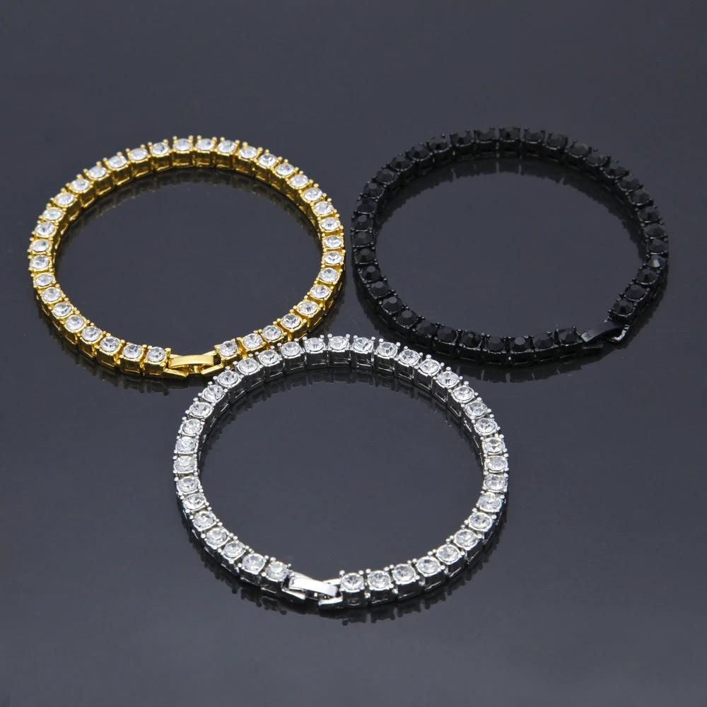 Tin Alloy Iced Bracelet For Men by GJG Denim
