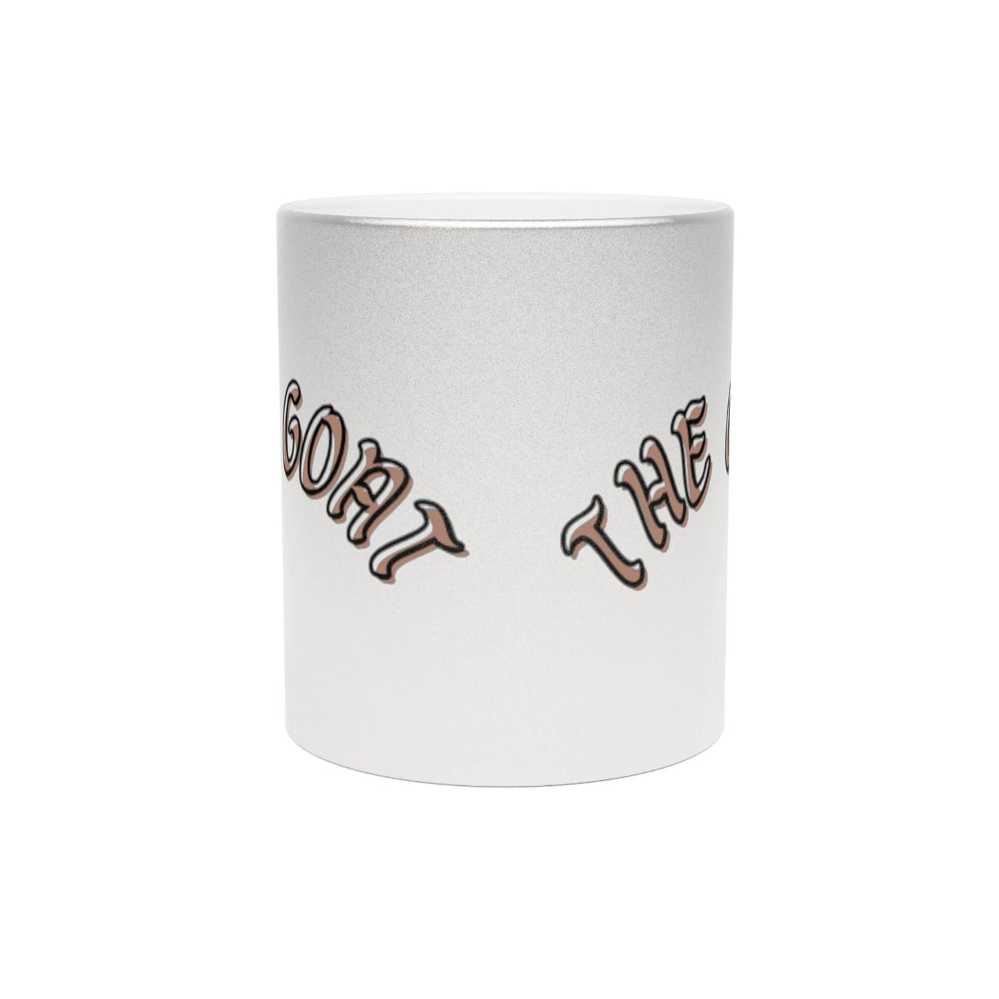 GOAT Metallic Mug - Stylish Silver/Gold Coffee Cup for Trendsetters by Printify
