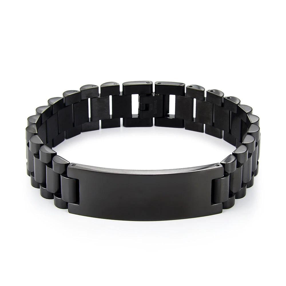 A Sleek Fashion Forward Alloy Bracelet For Men by GJG Denim